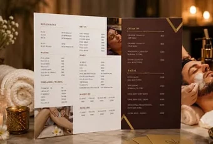 design an editable restaurant menu in canva